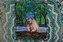 Load image into Gallery viewer, Bear Catching Wild Fish Acrylics Canvas Art