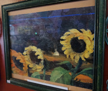 Load image into Gallery viewer, Sunflowers in the Windstorm by Emil Nolde German print in Wood Frame - Caliculturesmokeshop.com