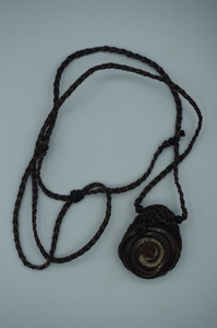 Hemp String, Red Tigers Eye Clay Necklace - Caliculturesmokeshop.com