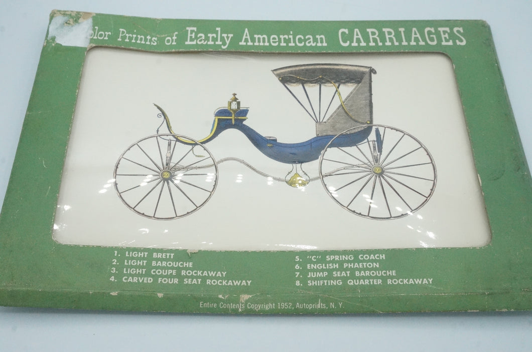 Vintage Color Prints of Early American Carriages - ohiohippiessmokeshop.com