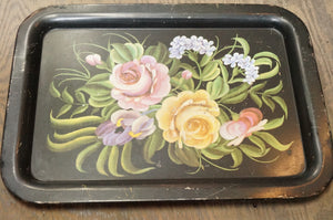 Vintage Flower Art Server TV Dinner Tray - ohiohippiessmokeshop.com