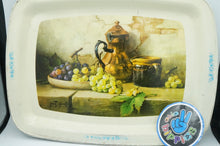 Load image into Gallery viewer, Vintage Metal Dinner TV Tray with Fruit Art - ohiohippiessmokeshop.com

