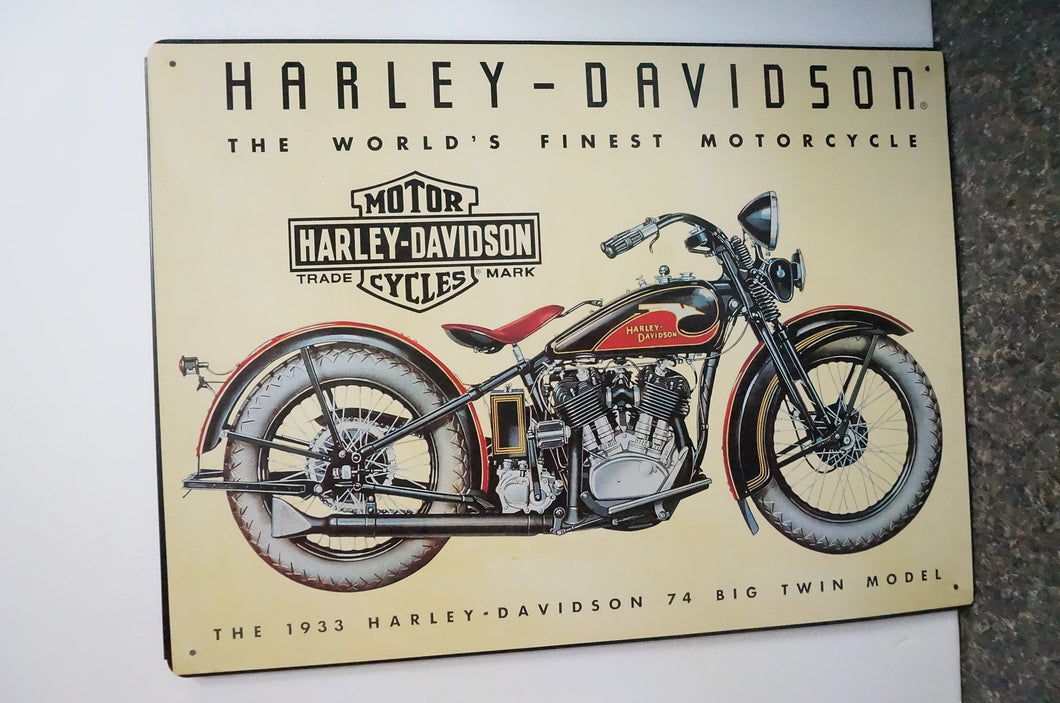 2001 Harley Davidson metal wall art- ohiohippie.com
