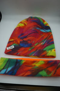 Fleece Tie Dye Hat & Headband - Ohiohippies.com