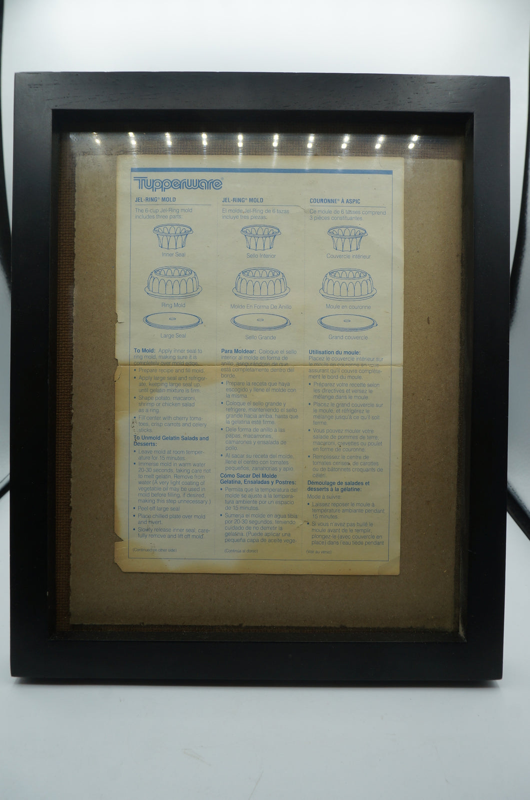 Framed Tupperware Instructions- ohiohippies.com
