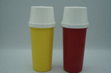 Load image into Gallery viewer, vintage Tupperware ketchup and mustard dispensers- ohiohippies.com
