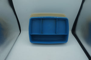 vintage Tupperware Stow-N-Go divided storage container- ohiohippies.com