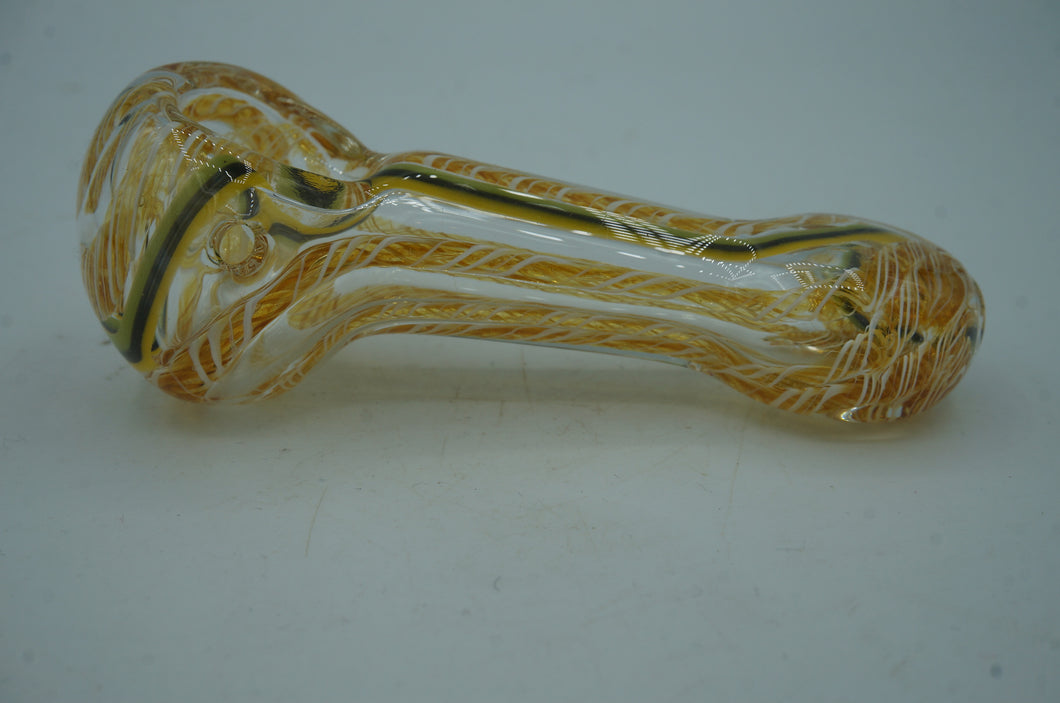 clear and gold pipe- ohiohippies.com