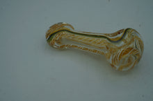 Load image into Gallery viewer, clear and gold pipe- ohiohippies.com
