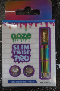 OOZE Slim Twist Pro, Wax Atomizer, Dual Quartz Wax Tanks - Caliculturesmokeshop.com