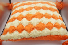 Load image into Gallery viewer, Orange Woven Pillow - ohiohippies.com
