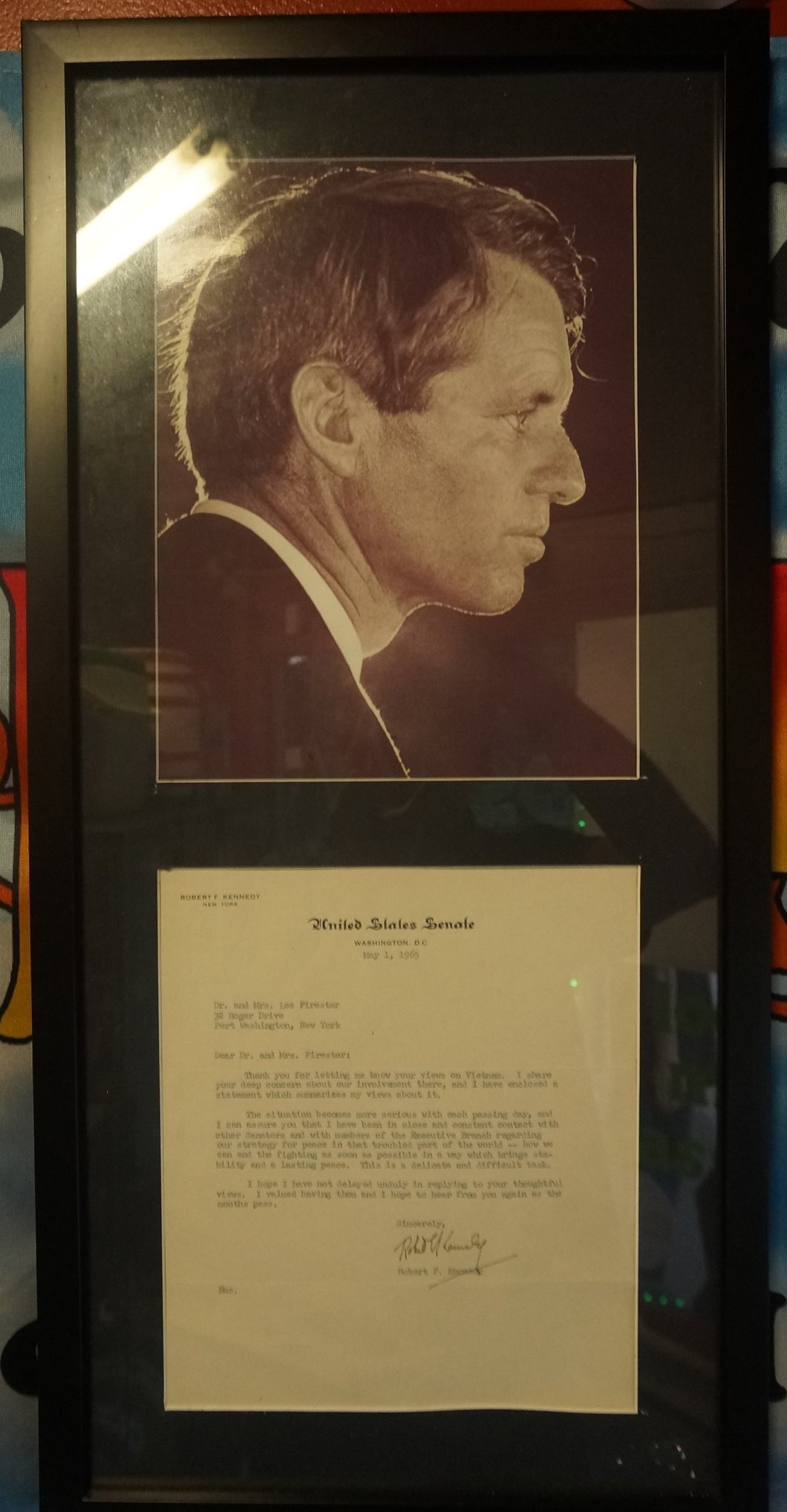Vintage Robert F. Kennedy Picture Frame - ohiohippies.com