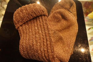 Large Brown Long Warm Socks - ohiohippies.com