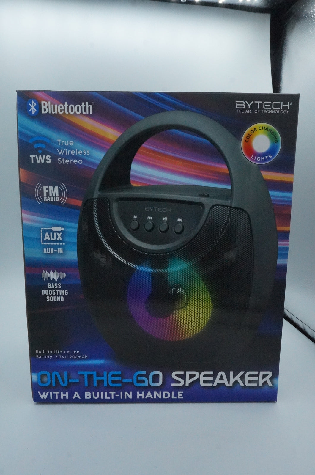 On The Go Speaker, Color Changing Lights, Bluetooth - ohiohippiessmokeshop.com