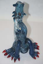 Load image into Gallery viewer, Blue Dragon American Oil Rig Glass Pipe
