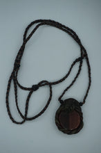 Load image into Gallery viewer, Hemp String, Red Tigers Eye Clay Necklace - Caliculturesmokeshop.com
