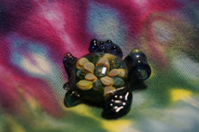 Load image into Gallery viewer, Flower Power Turtle Glass Pendant - Caliculturesmokeshop.com
