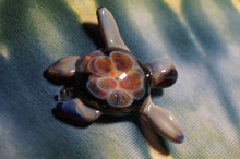 Load image into Gallery viewer, Flower Earth Turtle Glass Pendant - Caliculturesmokeshop.com
