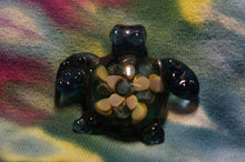 Load image into Gallery viewer, Flower Power Turtle Glass Pendant - Caliculturesmokeshop.com
