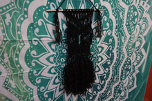 Load image into Gallery viewer, Pure Black Macrame Wall Hanger - ohiohippiessmokeshop.com
