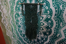 Load image into Gallery viewer, Deep Green Macrame Wall Hanger - Caliculturesmokeshop.com
