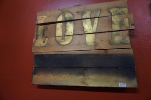 Wooden Sign of Love