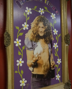 Robert Plant Led Zeppelin in Wooden Frame - Caliculturesmokeshop.com